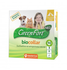 Биоошейник GreenFort NEO для кошек и мелких собак, 40 см