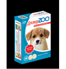 Доктор ZOO для щенков "Здоровый щенок" с кальцием, таблетки, № 120