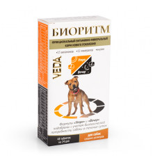 Витамины Биоритм для собак средних пород (10-30 кг), таблетки, № 48