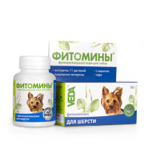 Фитомины, фитокомплекс для шерсти, для собак, 50 г