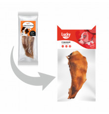 Лакомство для собак Lucky bits хрящ лопаточный говяжий целый, 70 г