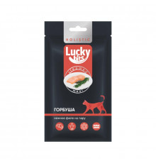 Лакомство для кошек Lucky bits нежное филе горбуши, приготовленное на пару, 25 г