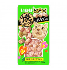 Запеченное лакомство Tobitsuko Yakikatsuo для кошек со вкусом морского гребешка, 25 г