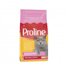 PROLINE сухой корм для кошек, с курицей, гранула ассорти, 1,2 кг