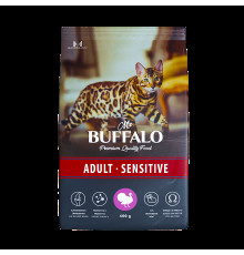 Mr.Buffalo Сухой корм для кошек с чувствительным пищеварением, с индейкой, 400 г