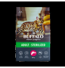 Mr.Buffalo Сухой корм для стерилизованных кошек, с лососем, 400 г