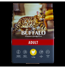 Mr.Buffalo Сухой корм для взрослых кошек, с курицей, 1,8 кг