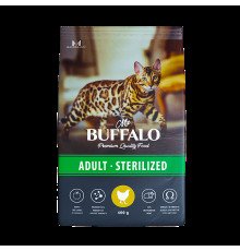 Mr.Buffalo Сухой корм для стерилизованных кошек, с курицей, 400 г