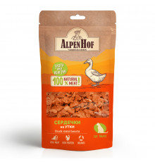 Лакомство AlpenHof Сердечки из утки для кошек, 50 г