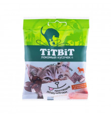 Хрустящие подушечки TitBit для кошек с паштетом из ягненка, 30 г
