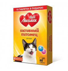 МультиЛакомки Активный питомец для кошек, таблетки, № 70
