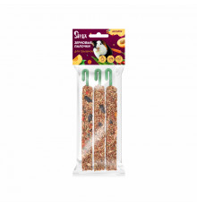 Зерновые палочки для грызунов Snax ассорти (овощи, шиповник, абрикос), 3 шт., 75 г