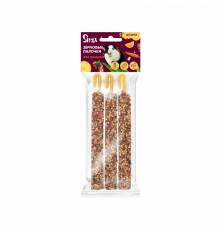 Зерновые палочки для грызунов Snax ассорти (овощи, тропические фрукты, орех), 3 шт., 75 г