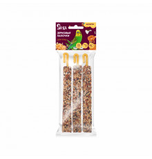 Зерновые палочки для птиц Snax ассорти (кунжут, мед, кокос), 3 шт., 75 г