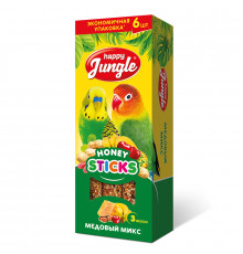 Палочки Happy Jungle для птиц медовый микс, 6 шт.