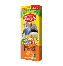 Палочки Happy Jungle для птиц мед и фрукты, 3 шт.
