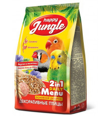 Корм Happy Jungle для декоративных птиц (универсал), 350 г