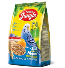 Корм Happy Jungle для волнистых попугаев, 500 г