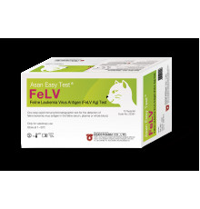 Экспресс-тест Asan Easy Test FeLV Ag на антиген вируса лейкемии кошек, 10 шт.