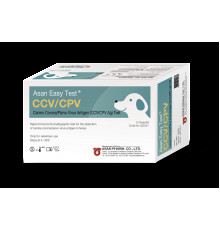 Экспресс-тест Asan Easy Test CCV/CPV Ag  на антигены коронавируса и парвовируса собак, 10 шт
