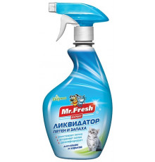 Ликвидaтор пятен и запаха Mr.Fresh Expert 3в1 для кошек и хорьков, спрей, 500 мл