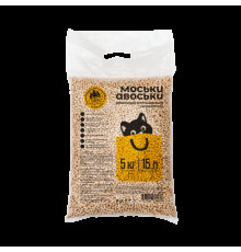 Древесный впитывающий  наполнитель Моськи-Авоськи, 5 кг (15 л)
