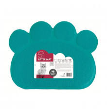 M-PETS Коврик притуалетный для кошачьего лотка, цвет бирюзовый, 60х45 см
