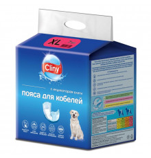Пояс Cliny впитывающий для кобелей 15-35 кг (XL), 7 шт.