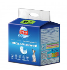 Пояс Cliny впитывающий для кобелей 4-8 кг (M), 10 шт.