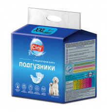 Подгузники Cliny для собак и кошек 25-40 кг (XXL), 6 шт.