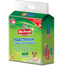 Подстилки Mr.Fresh Expert Start гелевые впитывающие, для собак и кошек, 60х60 см, 12 шт.
