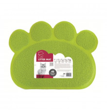 M-PETS Коврик притуалетный для кошачьего лотка, цвет зеленый, 60х45 см