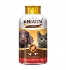Шампунь Keratin Complex Shiny для короткошерстных пород, 400 мл