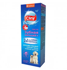 Зубная паста кальций+ Cliny для собак и кошек, 75 мл