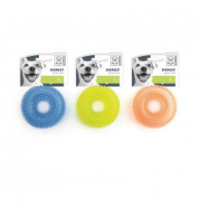 M-PETS Игрушка для щенков кольцо DONUT, 9 см, цвет в ассортименте