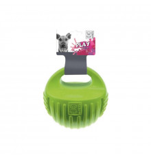 M-PETS Игрушка для собак мяч-гиря, цвет зеленый, 18 см