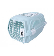 M-PETS Контейнер-переноска GIRO для животных до 4,5 кг, размер S, 51,6x32,7x29,6 см, цвет голубой