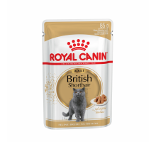 Для взрослых британских короткошерстных кошек, кусочки в соусе, British Shorthair Adult