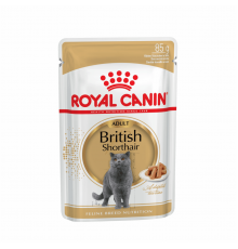 Для взрослых британских короткошерстных кошек, кусочки в соусе, British Shorthair Adult