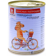 Консервы для собак "Мясное ассорти" говядина + сердце