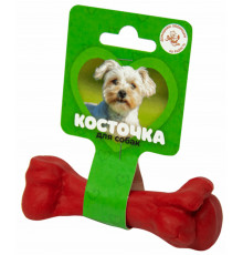 Игрушка "Кость литая малая" (пластикат), красная