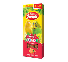 Палочки Happy Jungle для птиц мед и ягоды, 3 шт.