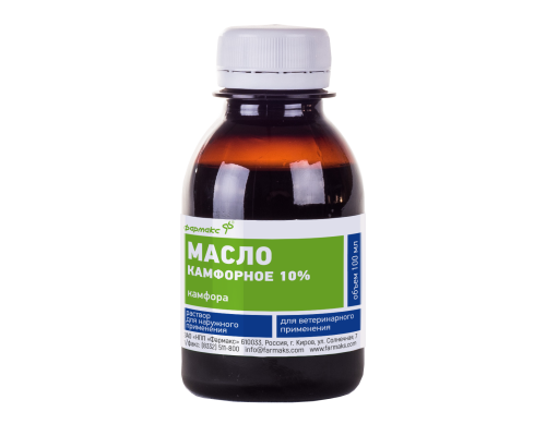 Масло камфорное 10%, 100 мл