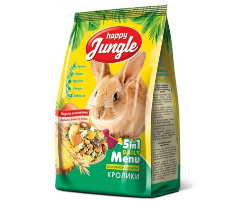 Корм Happy Jungle для кроликов, 400 г