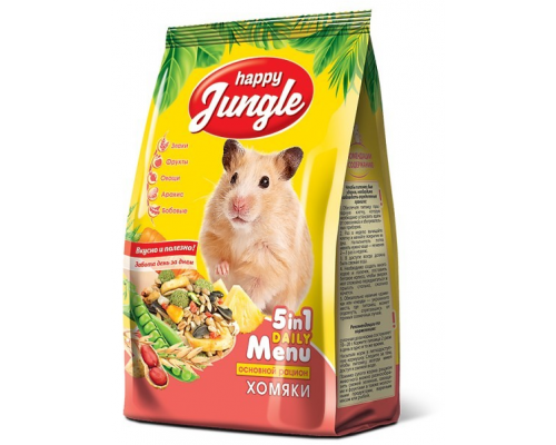 Корм Happy Jungle для хомяков, 400 г
