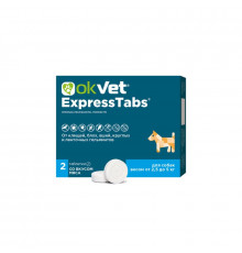 OKVET ЭкспрессТабс для собак от 2,5 кг до 5 кг, таблетки, № 2