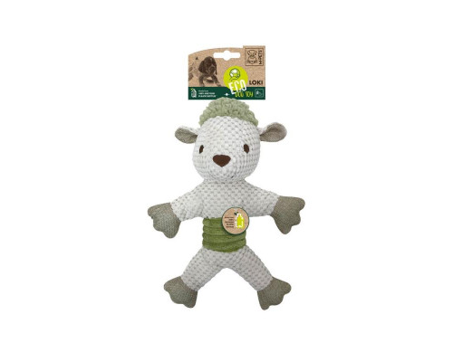 M-PETS Игрушка текстильная мягкая для собак ECO Барашек Локи, 30 см