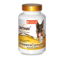 ЮНИТАБС BrewersComplex с Q10 Бреверсы для крупных собак, таблетки, № 100