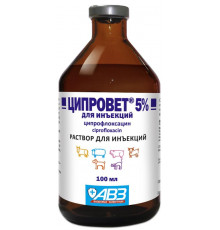 Ципровет 5%, раствор для инъекций, 100 мл