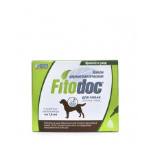 Fitodoc, капли дерматологические для собак крупных пород собак, 1,8 мл, 4 пипетки